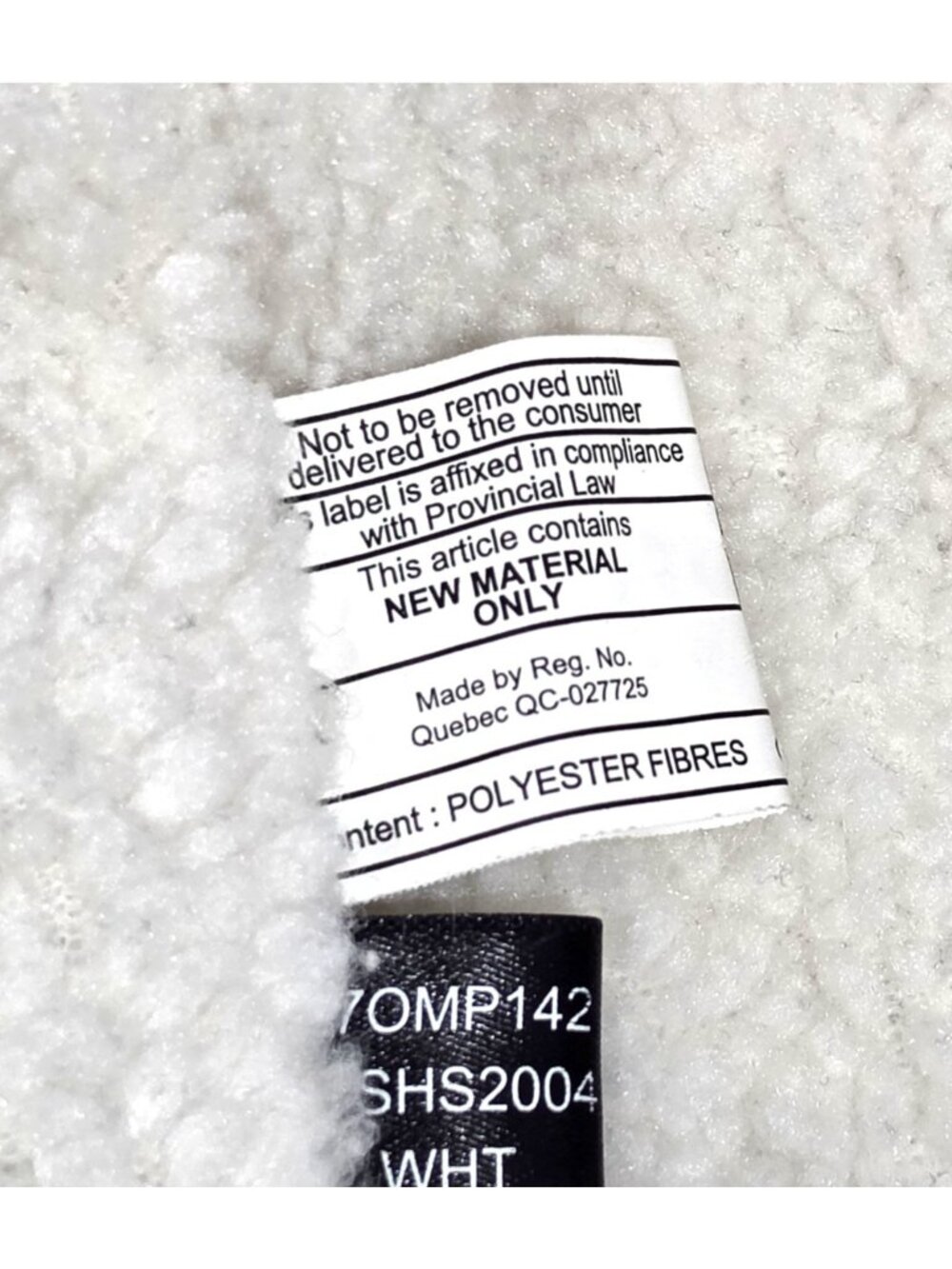 Kenneth Cole New York White Quilted Hooded   Sherpa Puffer Jacket Mid-Length S/P - Picture 7 of 12